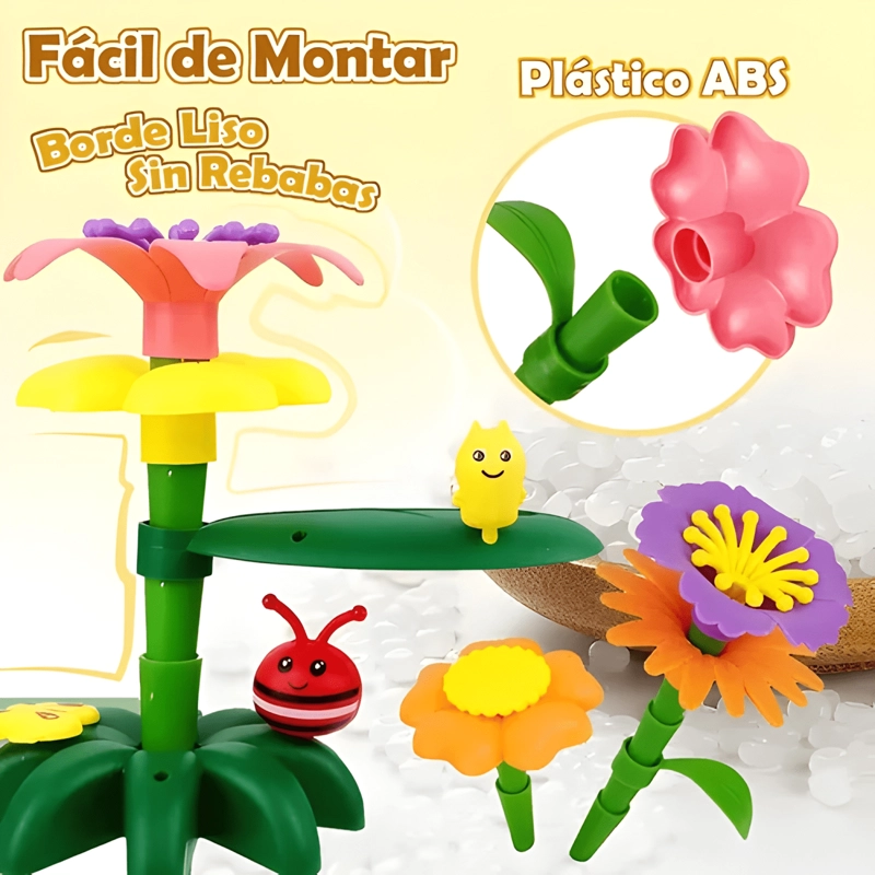 138PCS DE JUGUETES DE CONSTRUCCION DE JARDIN DE FLORES - 1
