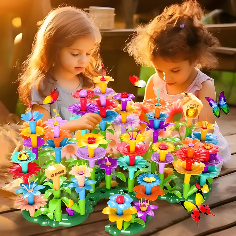 138PCS DE JUGUETES DE CONSTRUCCION DE JARDIN DE FLORES - 3