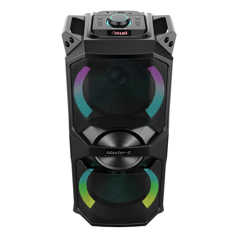 PARLANTE KARAOKE BLUETOOTH V5 3 6,5 X2 MICROFONO NEGRO - 1