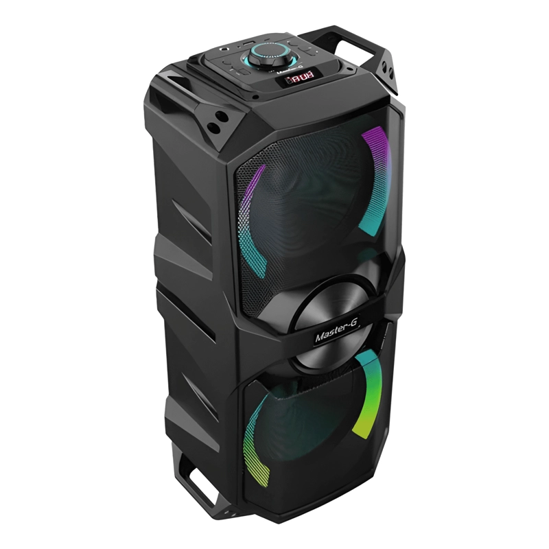 PARLANTE KARAOKE BLUETOOTH V5 3 6,5 X2 MICROFONO NEGRO - 2