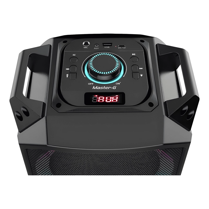 PARLANTE KARAOKE BLUETOOTH V5 3 6,5 X2 MICROFONO NEGRO - 3