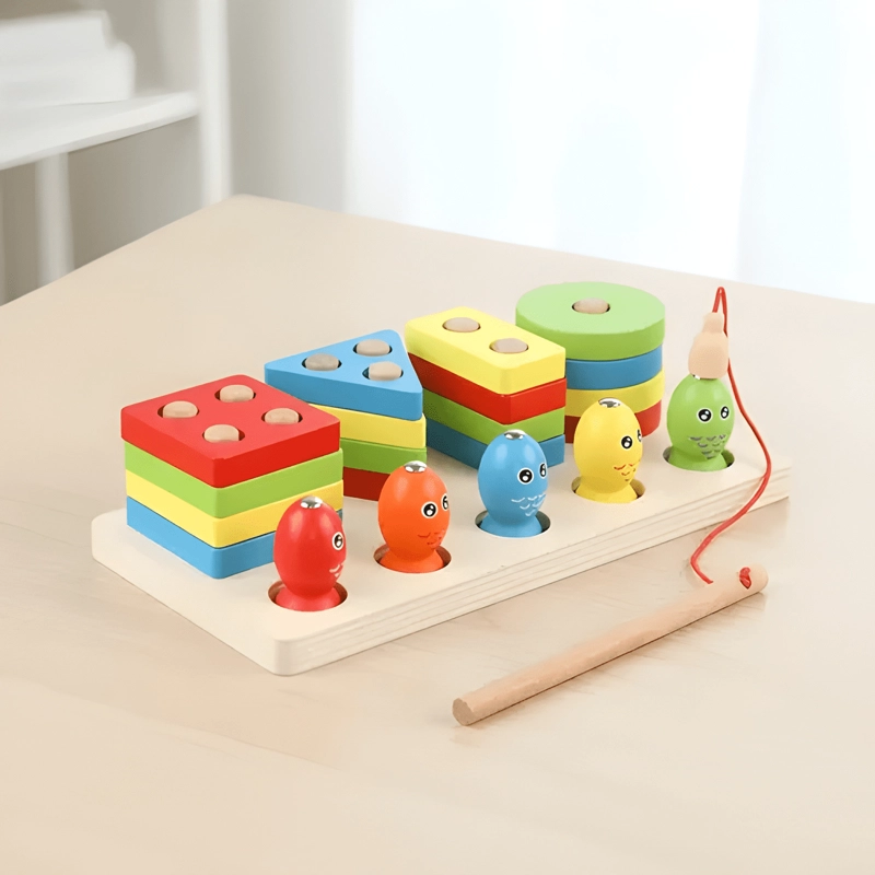 JUEGO DE ENCAJE PESCA MAGNE TICO Y ENCAJE MONTESSORI - 2