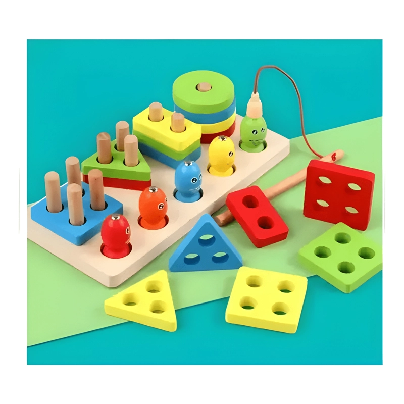JUEGO DE ENCAJE PESCA MAGNE TICO Y ENCAJE MONTESSORI - 3