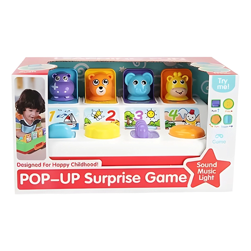 JUEGO POP UP DIDACTICO ANIMALES PARA BEBE - 1