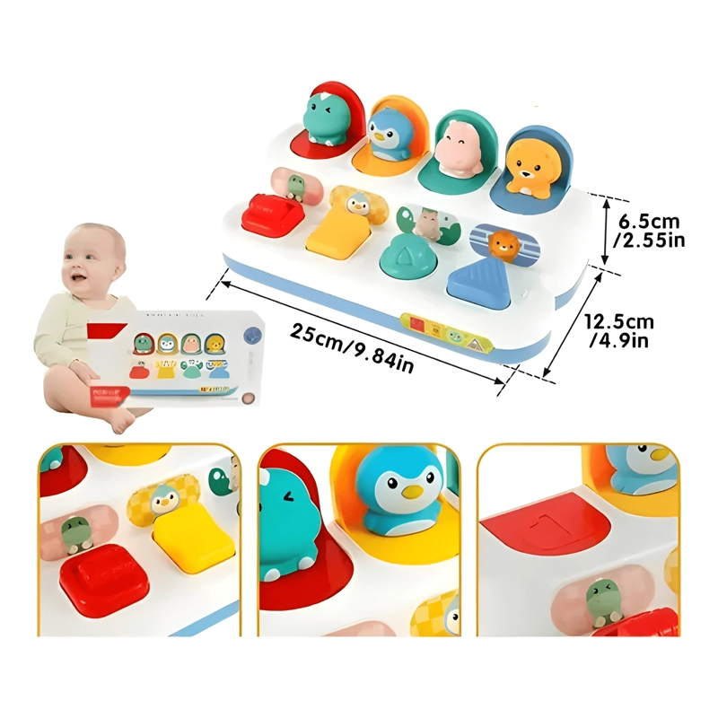 JUEGO POP UP DIDACTICO ANIMALES PARA BEBE - 3