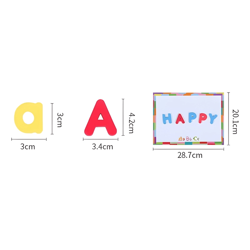 JUEGO DE LETRAS MAGNE TICAS COLORIDAS 281 PIEZAS - 4