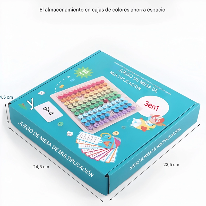 TABLERO DIDACTICO TABLA DE MULTIPLICAR JUEGO MONTESSORI #8 - 1
