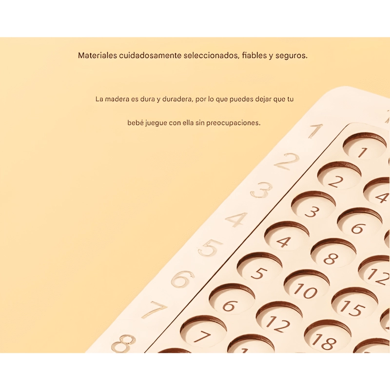 TABLERO DIDACTICO TABLA DE MULTIPLICAR JUEGO MONTESSORI #8 - 4