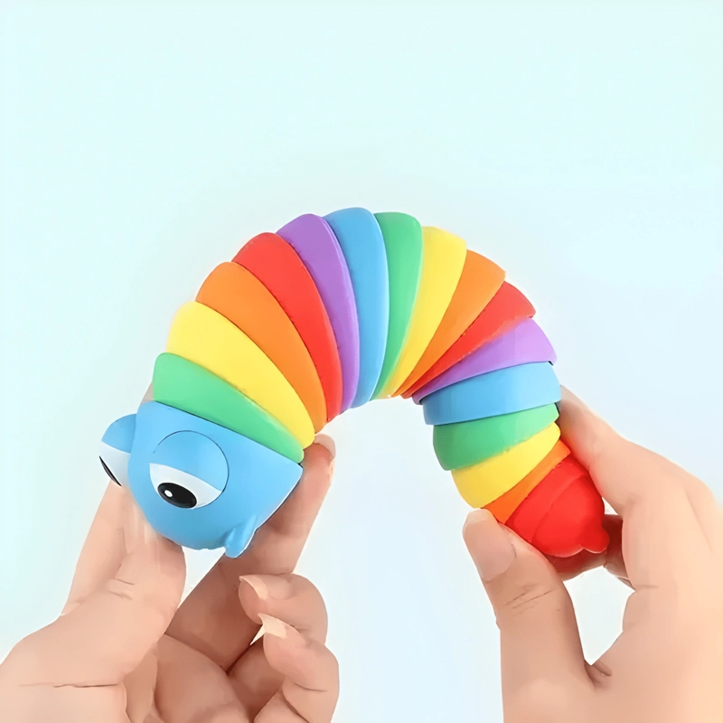 JUGUETE DIDACTICO SENSORIAL DE CUNCUNA FLEXIBLE MULTICOLOR - 2