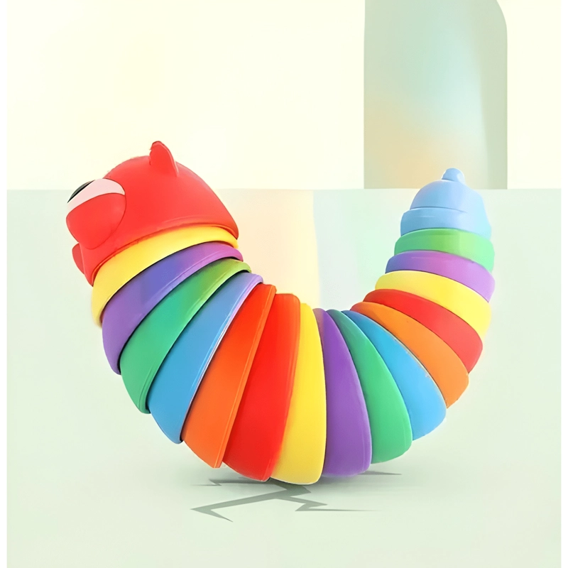 JUGUETE DIDACTICO SENSORIAL DE CUNCUNA FLEXIBLE MULTICOLOR - 4