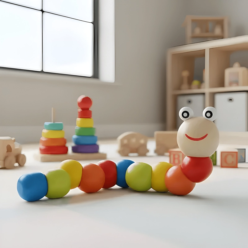 JUGUETES APRENDIZAJE DE MADERA DIDACTICO NIÑOS BEBE S #12 - 4