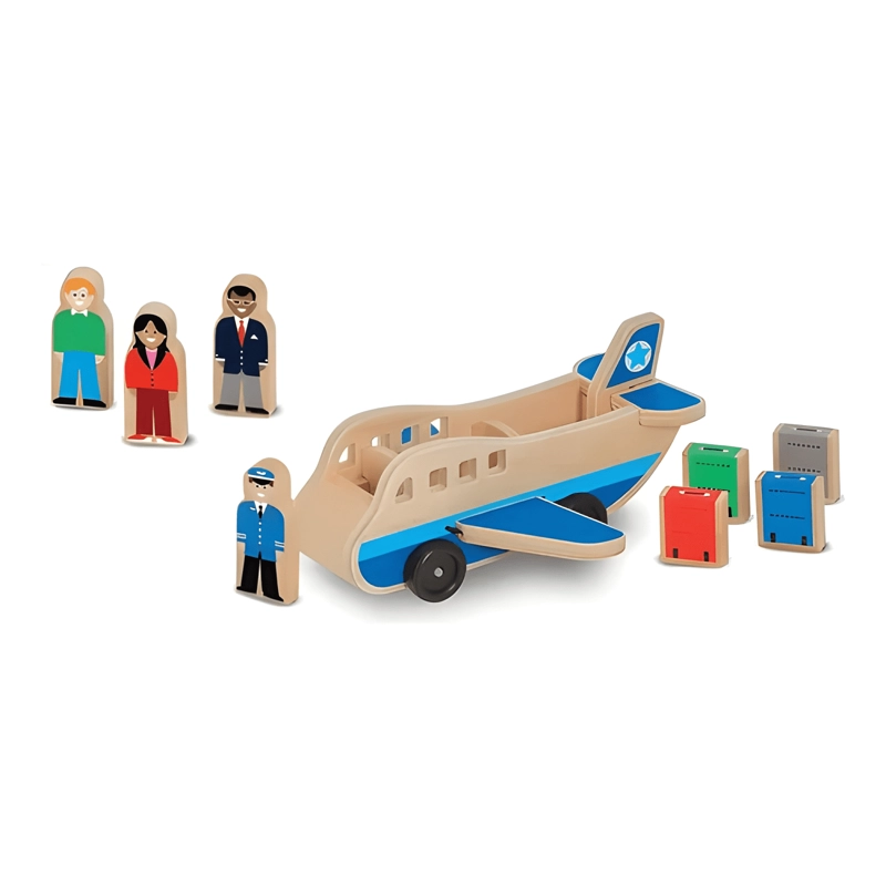 JUEGO DIDACTICO AVION MADERA PARA NIÑOS MONTESSORI REGALO - 2