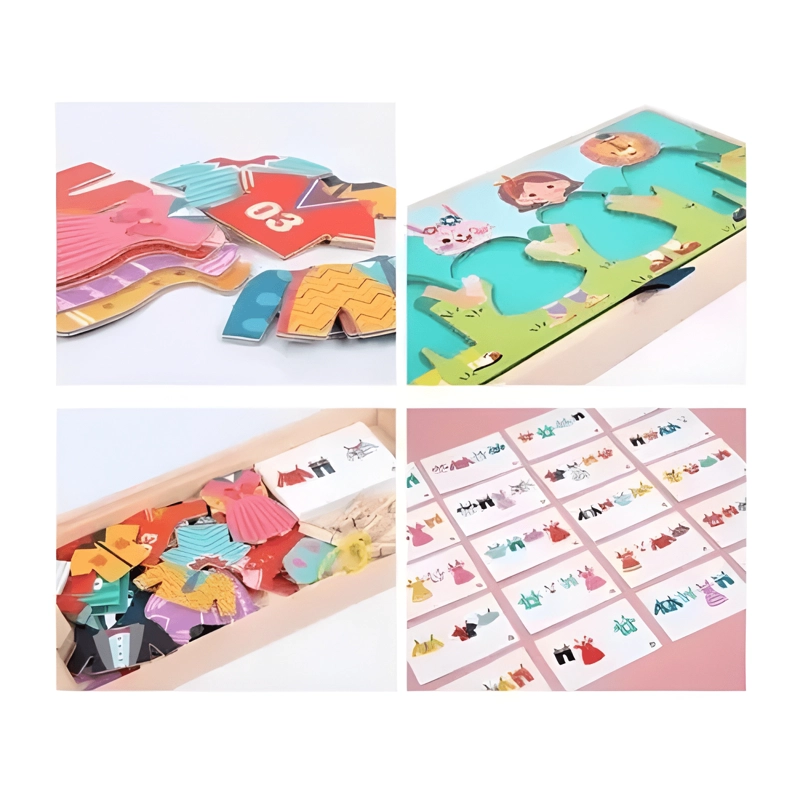JUEGO DIDACTICO APRENDE A VESTIR PARA NIÑOS EN MADERA - 3