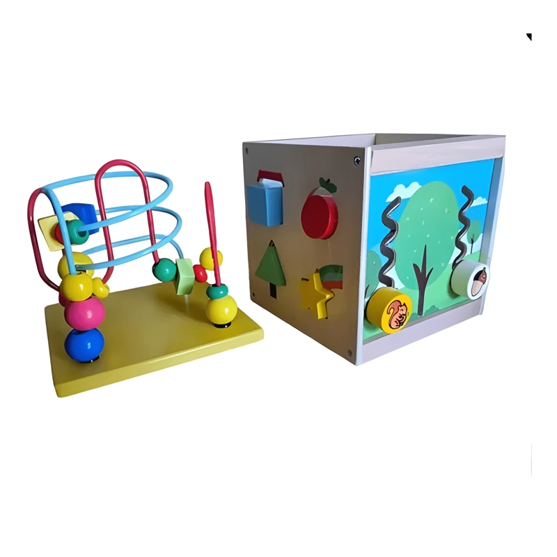 CUBO DIDACTICO INFANTIL ESTIMULANTE JUGUETE DE MADERA NIÑOS - 3