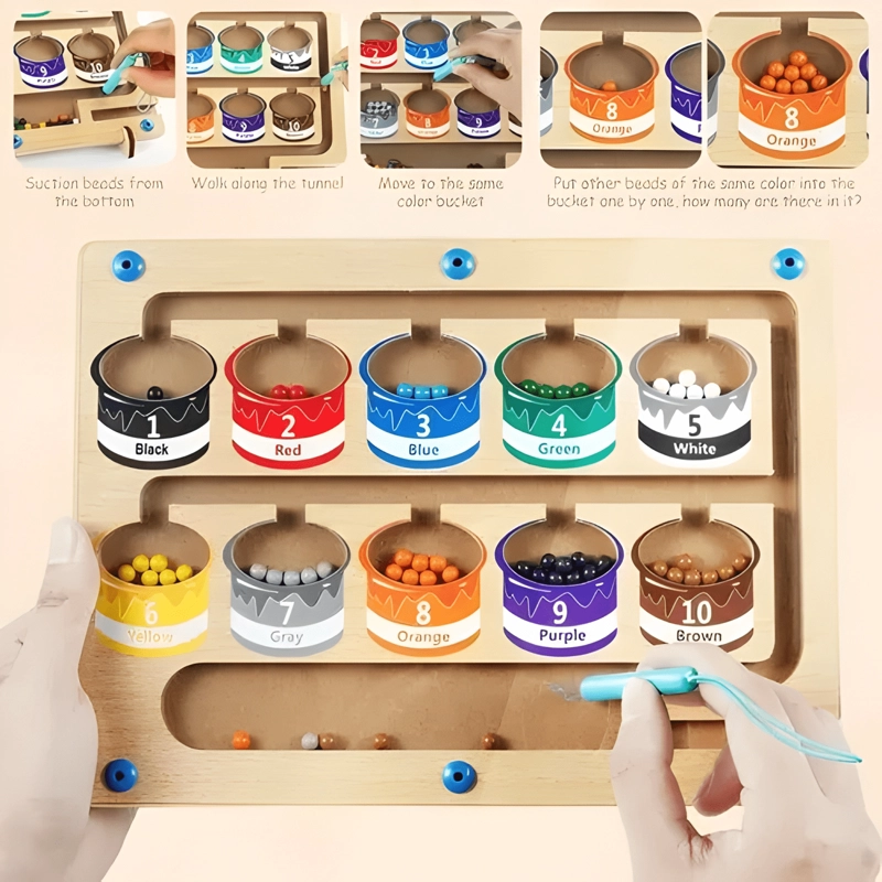 JUEGO DIDACTICO DE CLASIFICACION DE COLORES MAGNETICO - 1