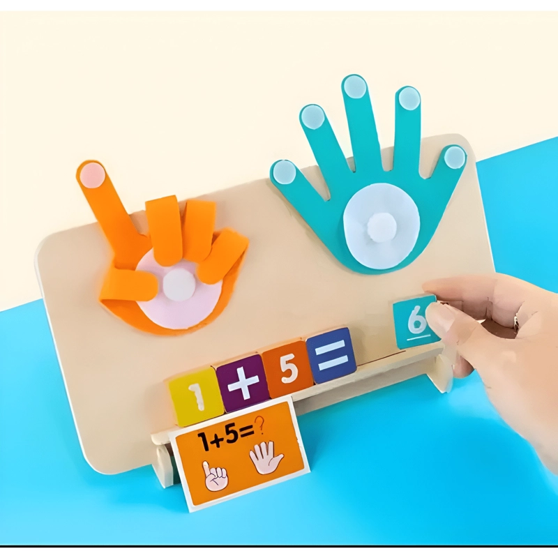 JUEGO DIDACTICO COMPATIBLE CONTAR NUMEROS CON DEDOS NIÑOS - 1