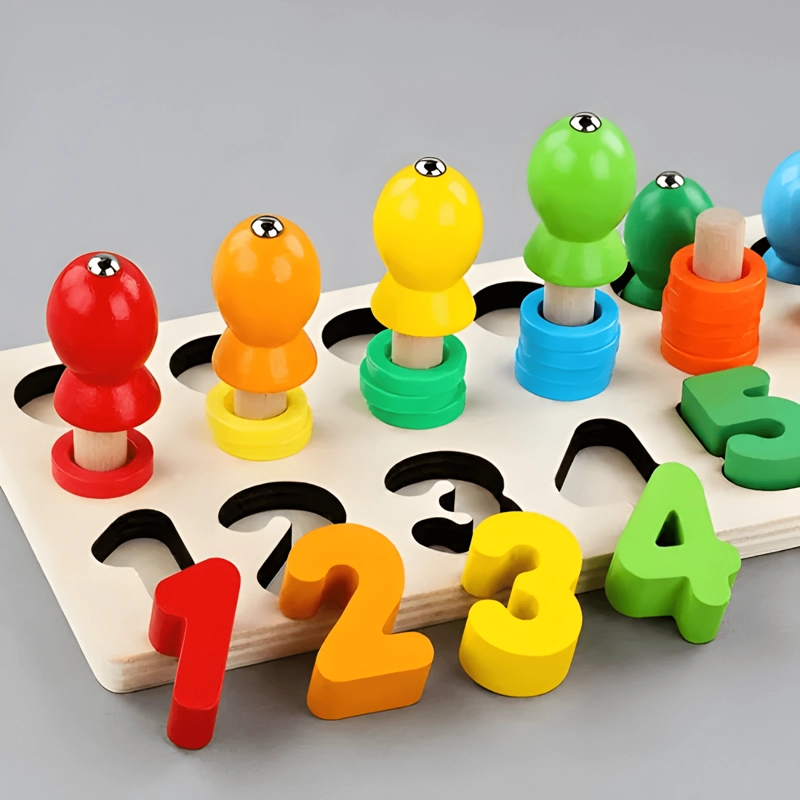 TABLA DIDACTICA MONTESSORI DE MADERA 3 EN 1 INFANTIL - 3