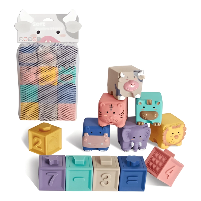 BLOQUES DE CONSTRUCCION Y APILADORES BLANDOS PARA BEBE S #2 - 1