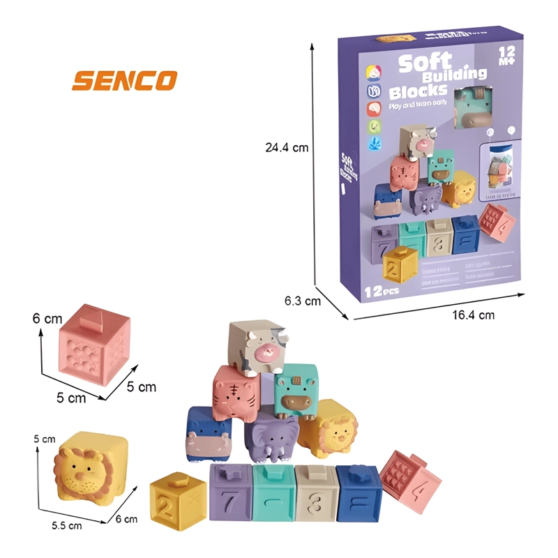 BLOQUES DE CONSTRUCCION Y APILADORES BLANDOS PARA BEBE S #2 - 3
