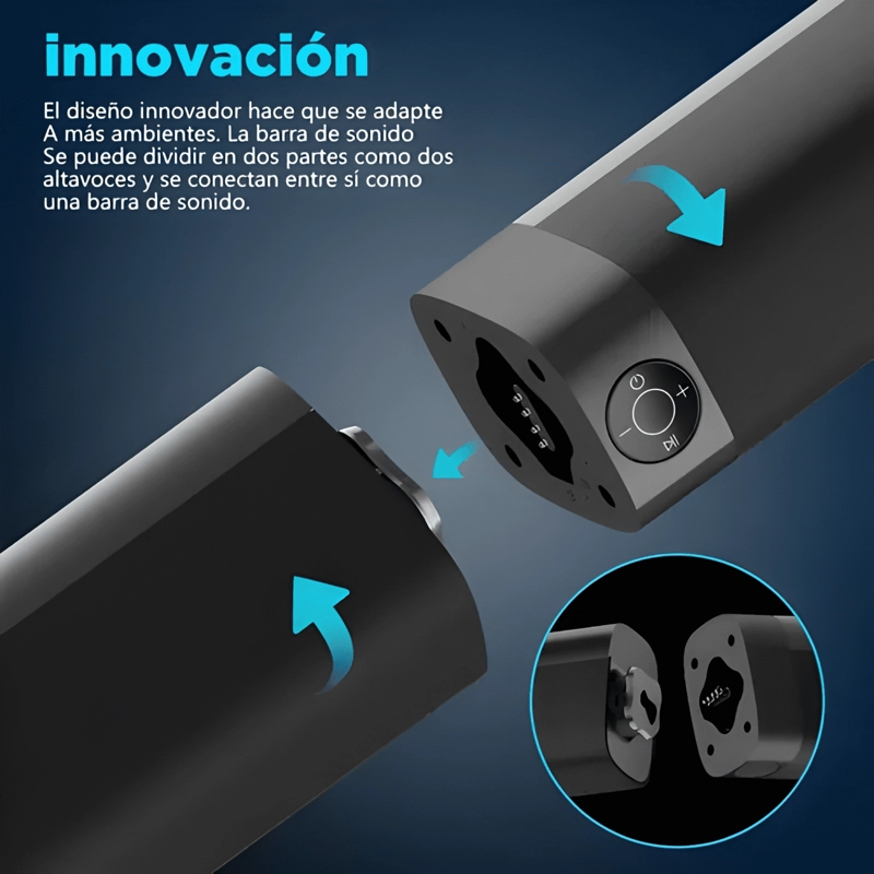 BARRA SONIDO BLUETOOTH 2 0 ASSISTRUST KY-8000 60W HDMI NEGRO - 2