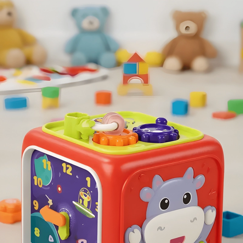 JUGUETE MONTESSORI EDUCATIVO 6 EN 1 CUBO PARA BEBE - 4