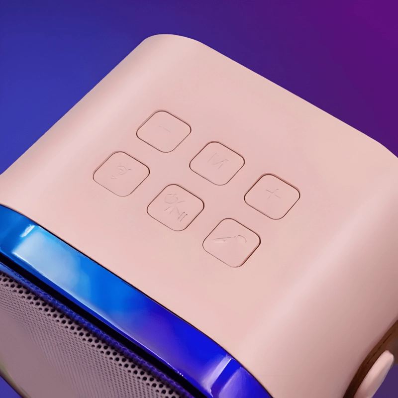 PARLANTE BLUETOOTH CON MICROFONO INALAMBRICO CON LUZ - 3