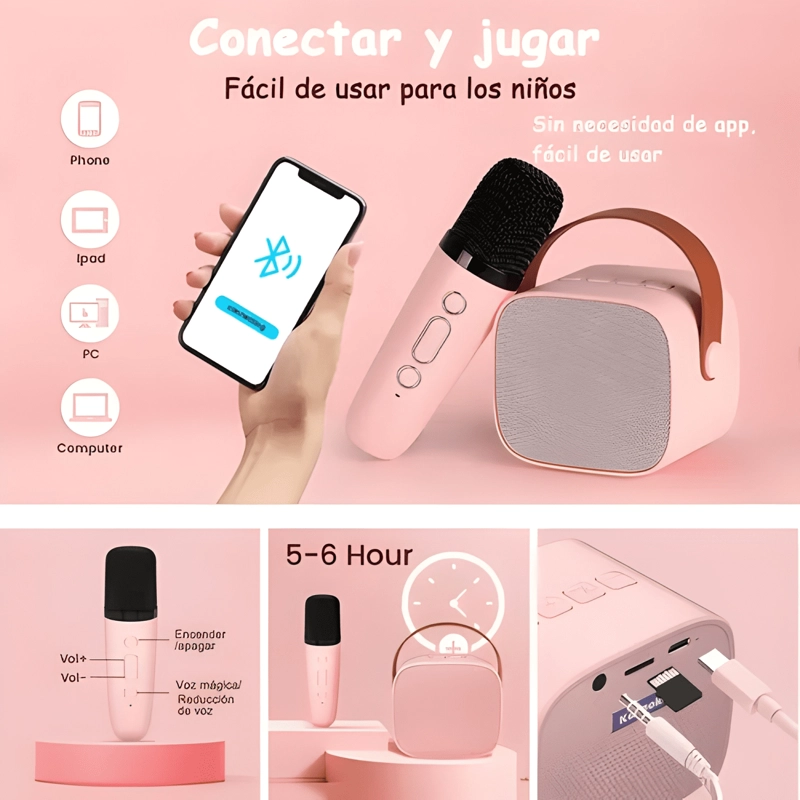 ALTAVOZ BLUETOOTH INALAMBRICO CON MICROFONO PARA NIÑOS #2 - 4