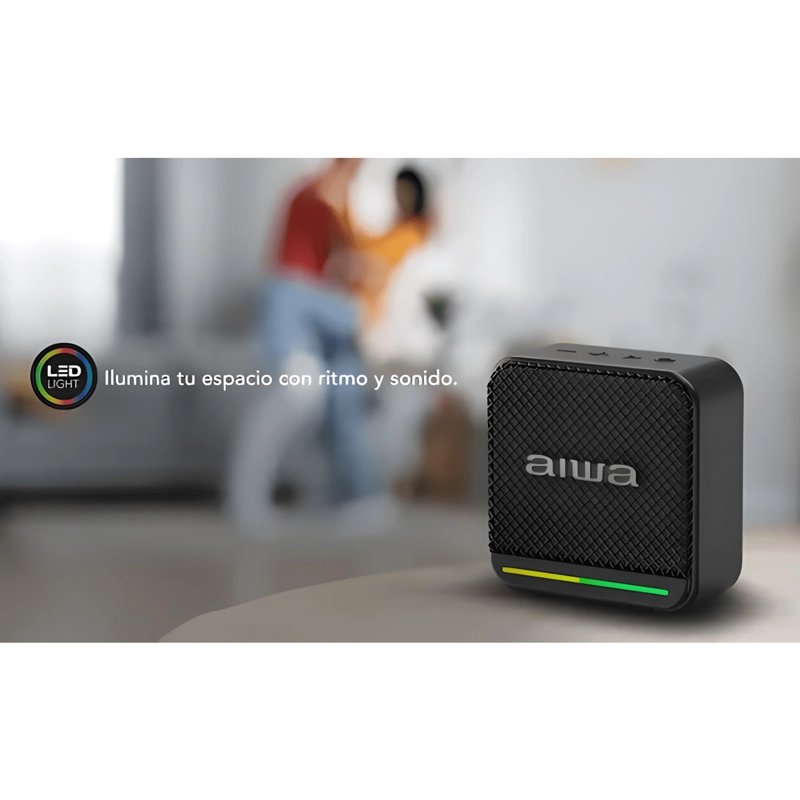 PARLANTE BLUETOOTH PORTATIL FUNCION TWS 7W RADIO FM NEGRO - 3