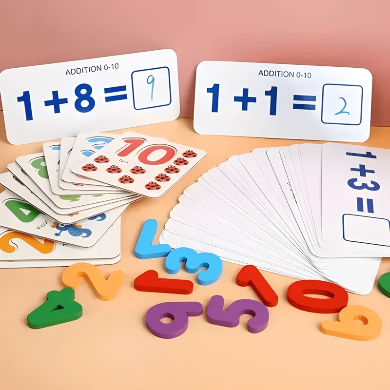 JUEGO DE MATEMATICAS Y ENCAJE PARA NIÑOS DIDACTICO EDUCATIVO - 1