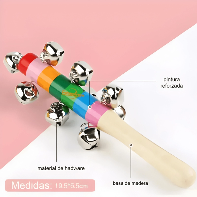 SET X8 INSTRUMENTOS MUSICALES MONTESSORI MADERA PARA NIÑOS - 3