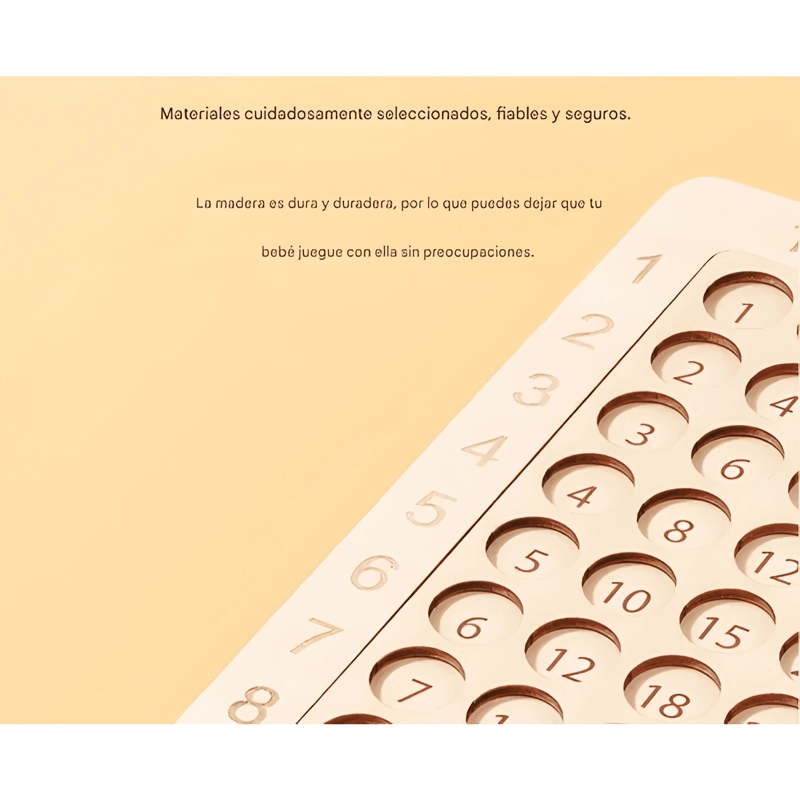 TABLERO DIDACTICO TABLA DE MULTIPLICAR JUEGO MONTESSORI #12 - 1