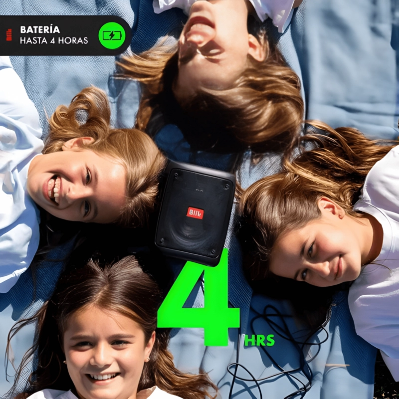 PARLANTE KARAOKE VOICE BLUETOOTH CON MICROFONO NEGRO - 3