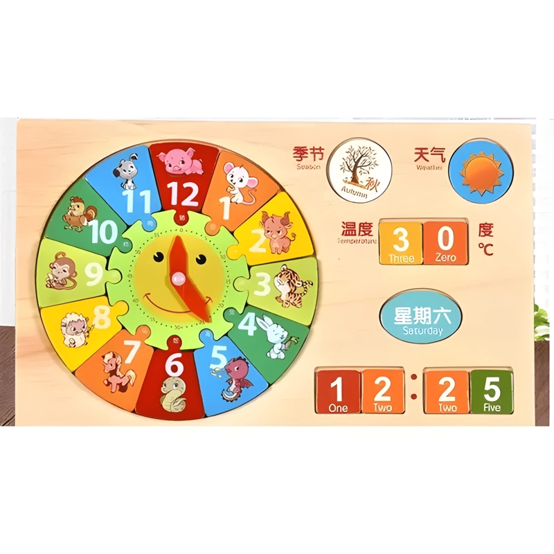 SET DIDACTICO DE RELOJ FECHA MULTIPLICACION MONTESSORI #2 - 2