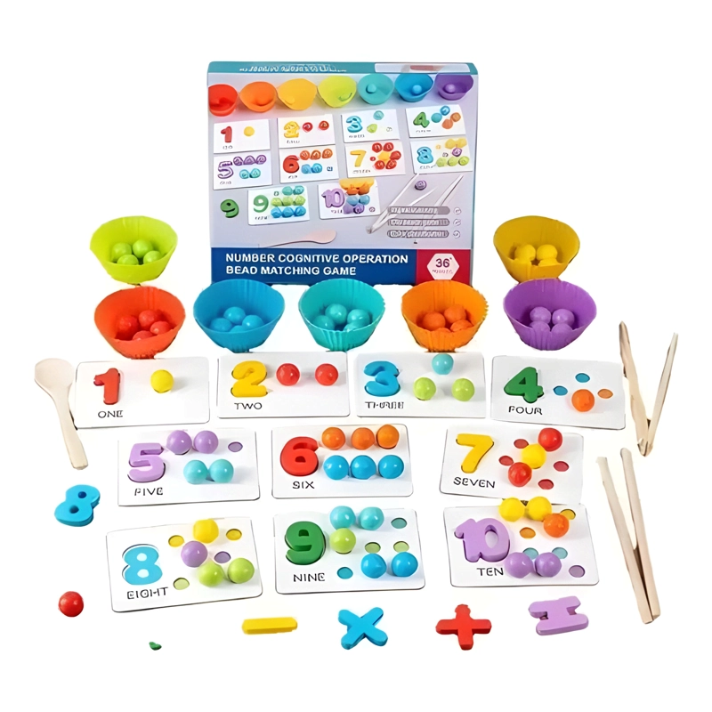 JUEGO MONTESSORI MATEMATICAS DIDACTICO DE MADERA MOTRICIDAD - 3