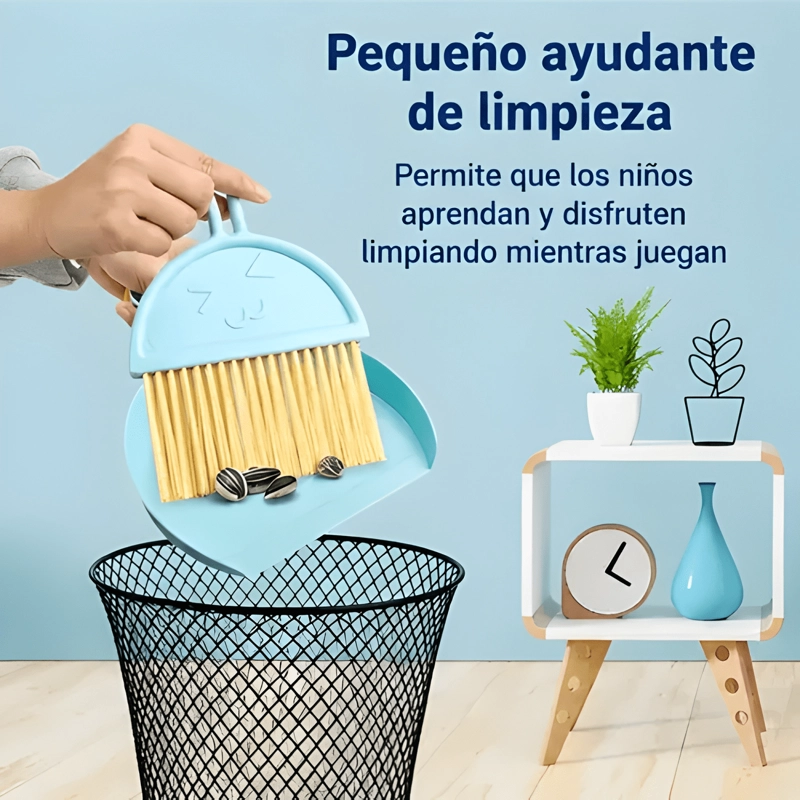 SET ASEO DIDACTICO MADERA NIÑOS JUGUETE LIMPIEZA - 1