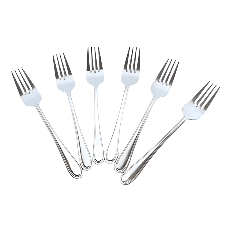 PACK 6 TENEDORES + 6 CUCHILLOS DE MESA ACERO INOXIDABLE 63 - 1