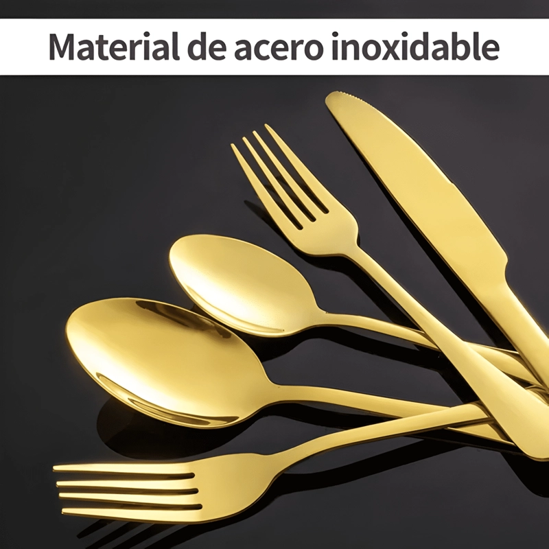 JUEGO DE CUBIERTOS DE ACERO INOXIDABLE, 30 PIEZAS #15 - 3