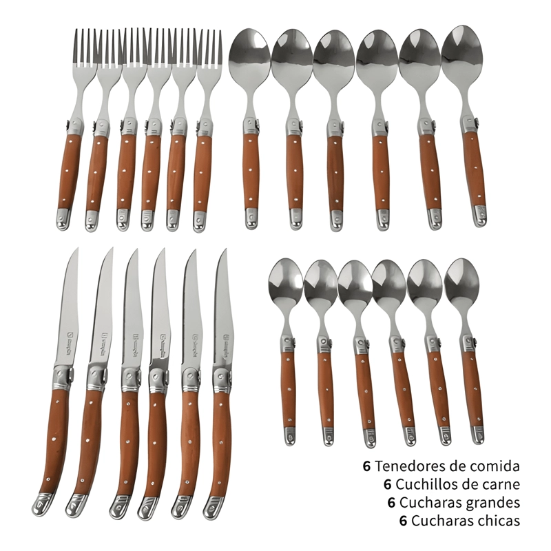 SET DE CUCHILLERIA 24 PCS CUBIERTOS - 2