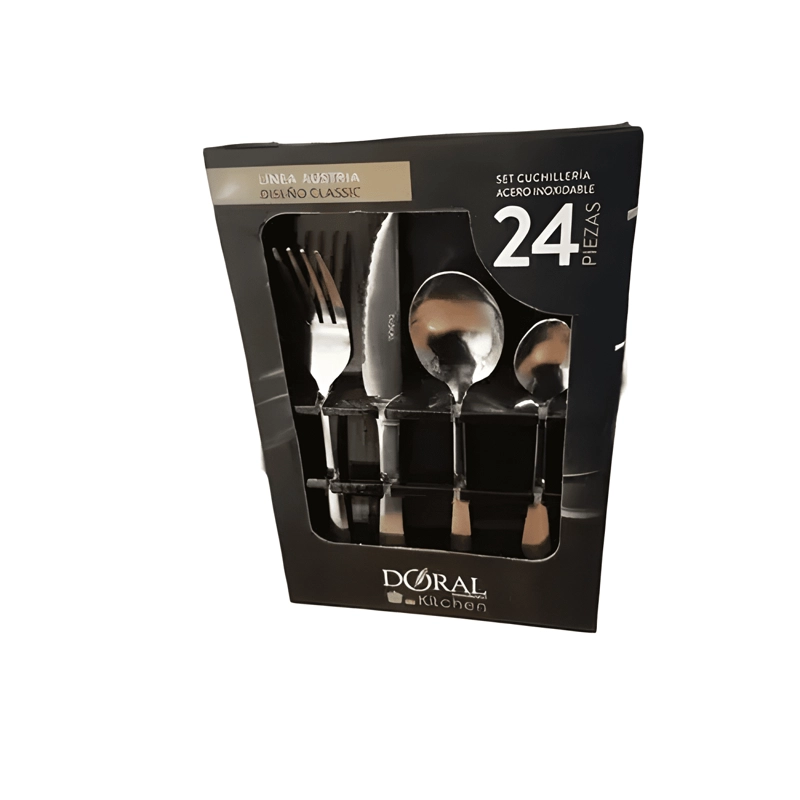 SET DE CUBIERTOS 24 PIEZAS ACERO INOXIDABLE #2 - 1