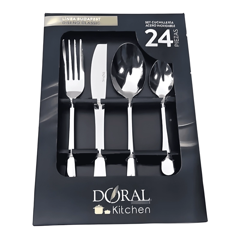 SET DE CUBIERTOS 24 PIEZAS ACERO INOXIDABLE #2 - 2