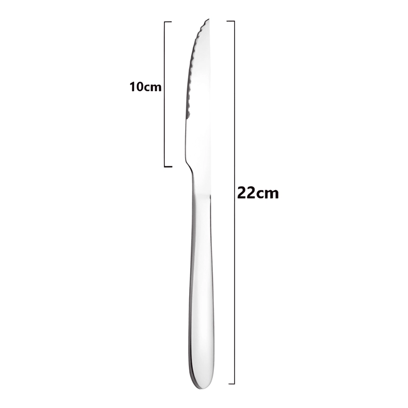 PACK X6 CUCHILLOS MESA ACERO INOXIDABLE CUCHILLO PLATEADO - 3