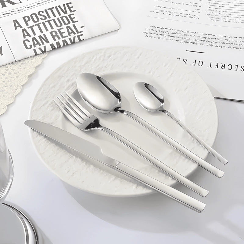 SET DE CUBIERTOS 24 PZS STAINLESS STEEL EN CAJA DE CARTON - 2