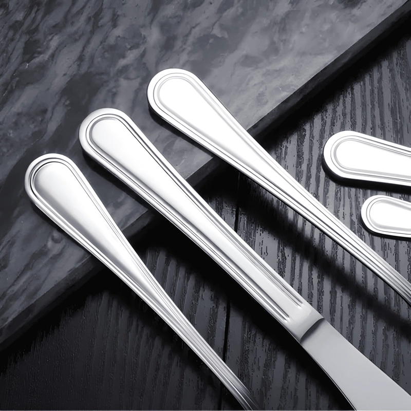 PACK 12 CUCHILLOS DE ASADO ACERO INOXIDABLE 22CM - 3