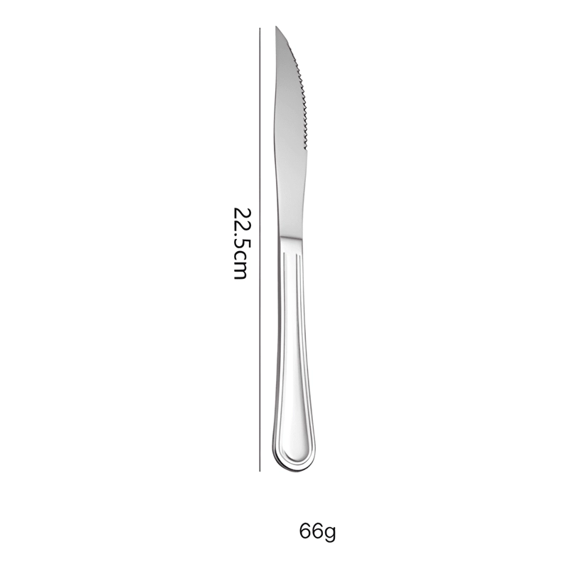 PACK 12 CUCHILLOS DE ASADO ACERO INOXIDABLE 22CM - 4