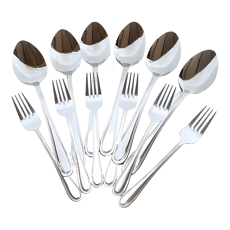 PACK 6 CUCHARAS TE +6 TENEDORES TORTA COCINA ACE INOXIDABLE - 1