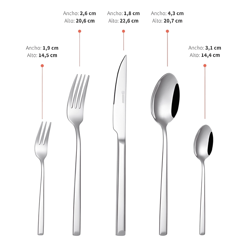 SET DE CUCHILLERIA 30 PCS ACERO INOXIDABLE #5 - 2