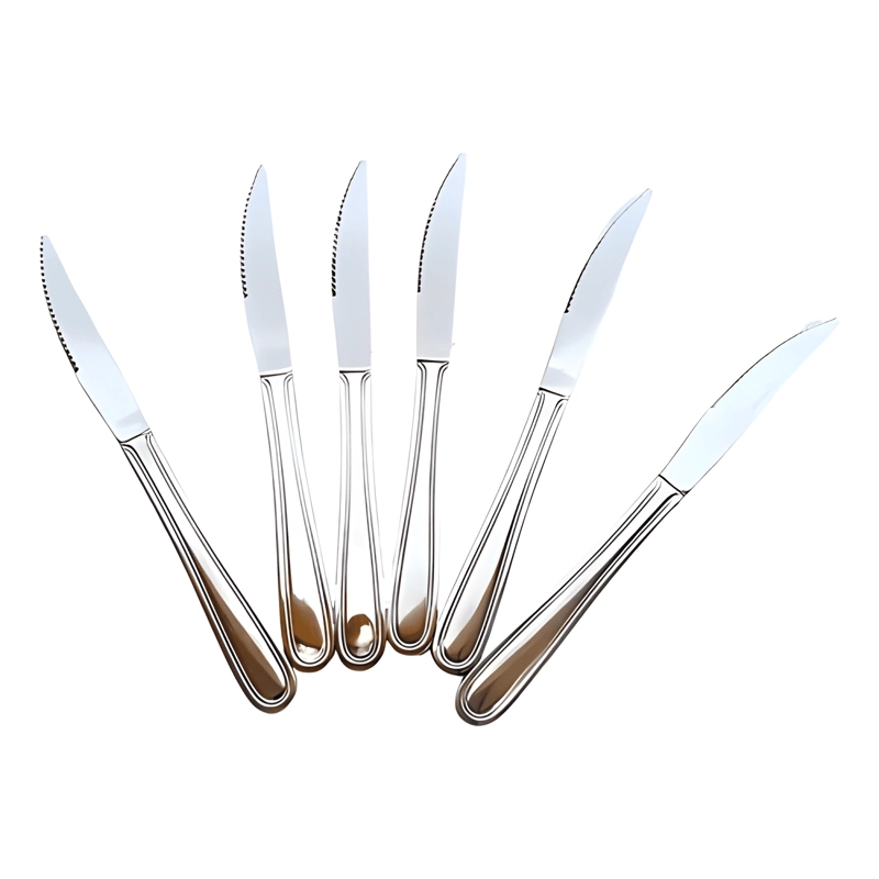 PACK 6 TENEDORES + 6 CUCHILLOS DE MESA ACERO INOXIDABLE #2 - 2