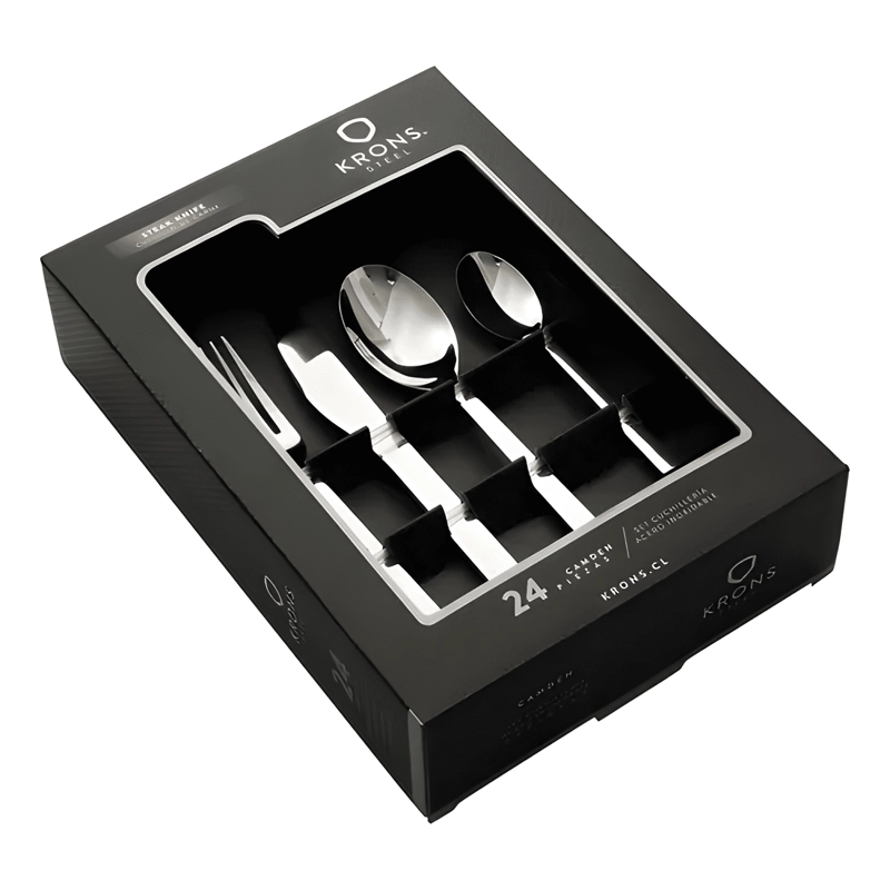 SET DE CUCHILLERIA CARNES 24 PIEZAS CAMDEN PLATEADO - 1