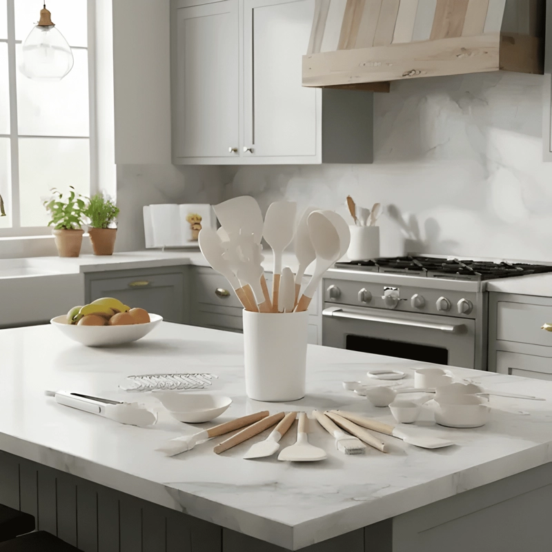 JUEGO DE UTENSILIOS COCINA PREMIUM TASAS MEDIDORA 33PZAS #2 - 2