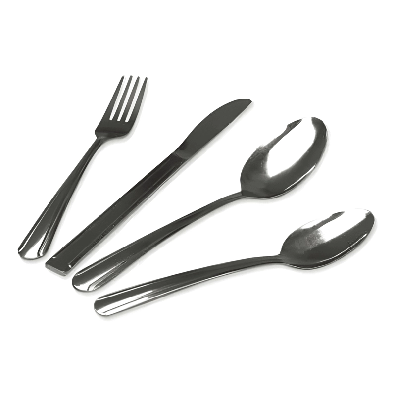 JUEGO DE CUBIERTOS 24 PIEZAS ACERO INOXIDABLE PLATEADO #1 - 1